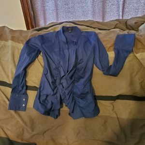 Ann Taylor,  blue, long sleeve button shirt